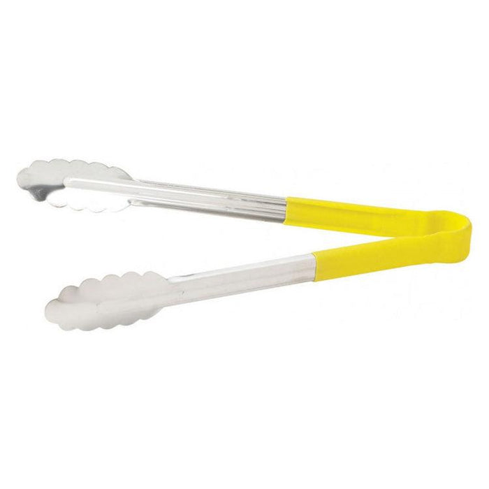 Nella 9" Heavy Duty Utility Tongs with Yellow Handle - 80542