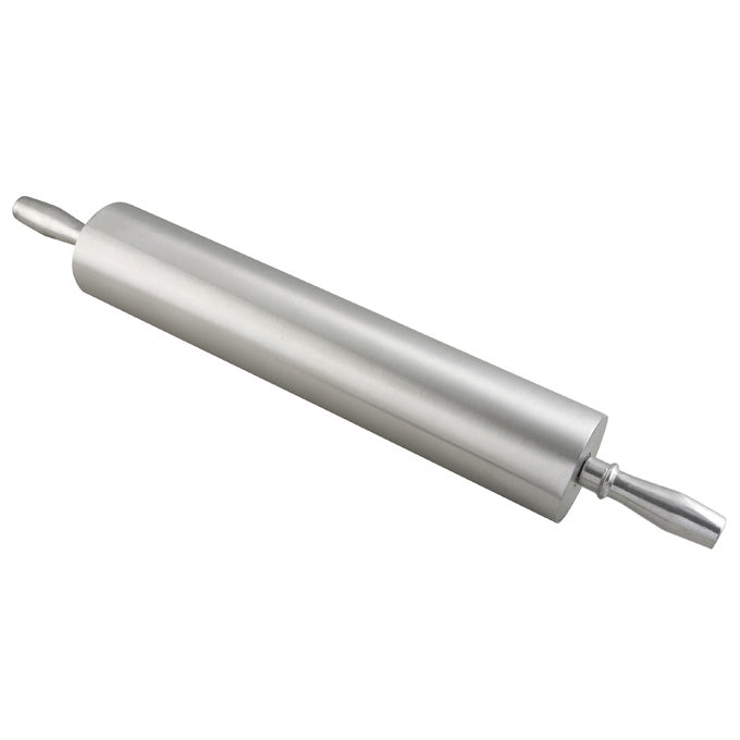 Winco ARP-13 13" Aluminum Rolling Pin with Contoured Side Handles
