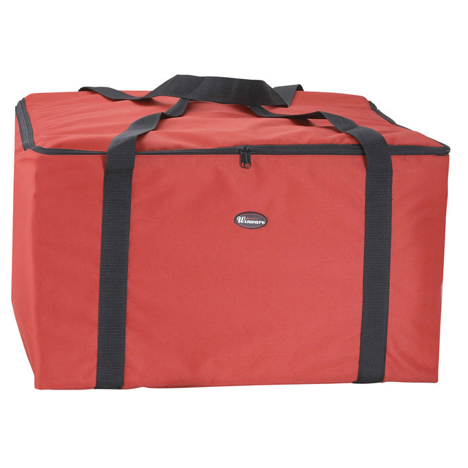 Winco BGDV-22 22" Insulated Food Delivery Bag - Red