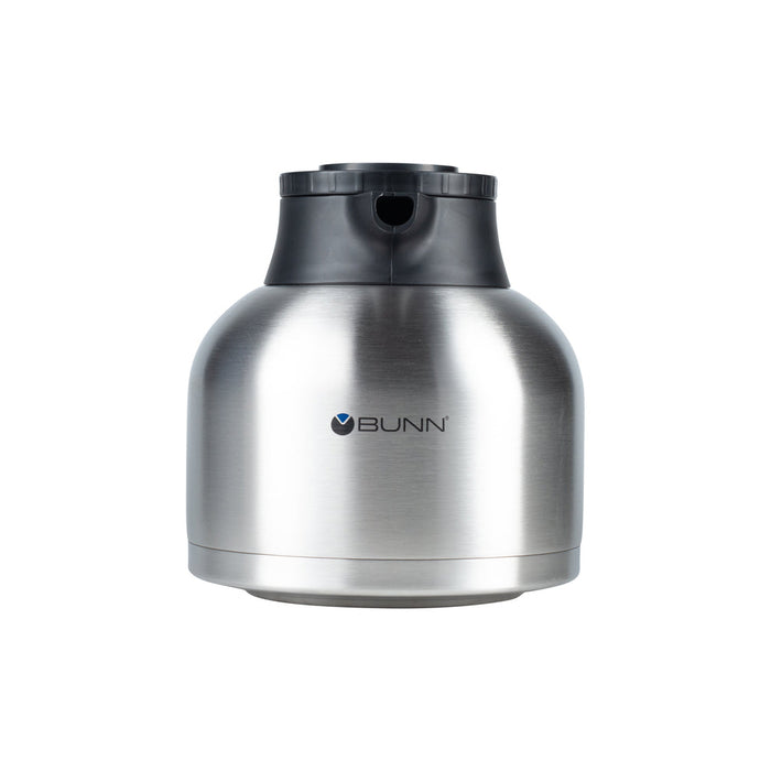 Bunn 1.9L Stainless Steel Thermal Carafe with Black Lid - 40163.0000