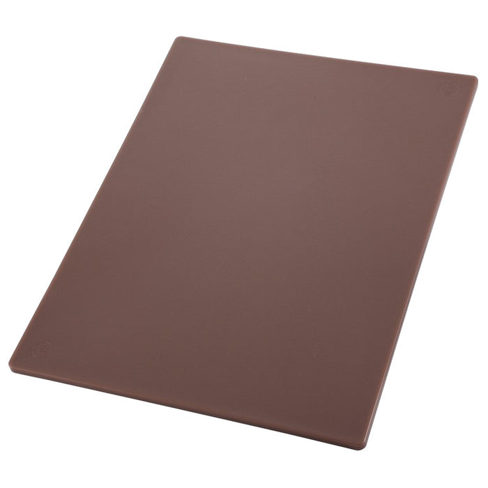 Winco CBBN-1520 15" x 20" x 1/2" Rectangular Cutting Board - Brown