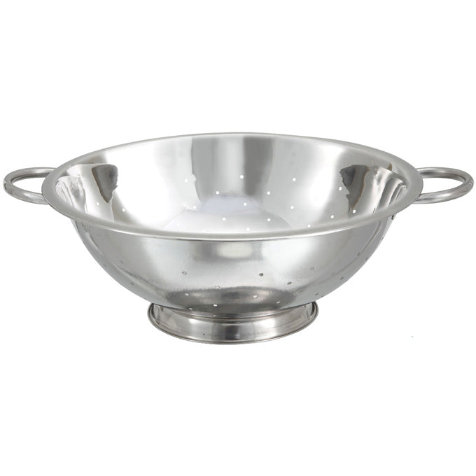 Winco COD-14 14 Qt. Stainless Steel Colander with Base