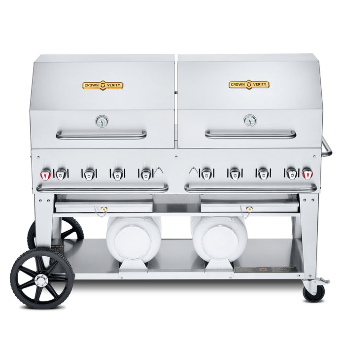Crown Verity CV-CCB-60RDP 60" Club Series Grill with Dome Package - Liquid Propane