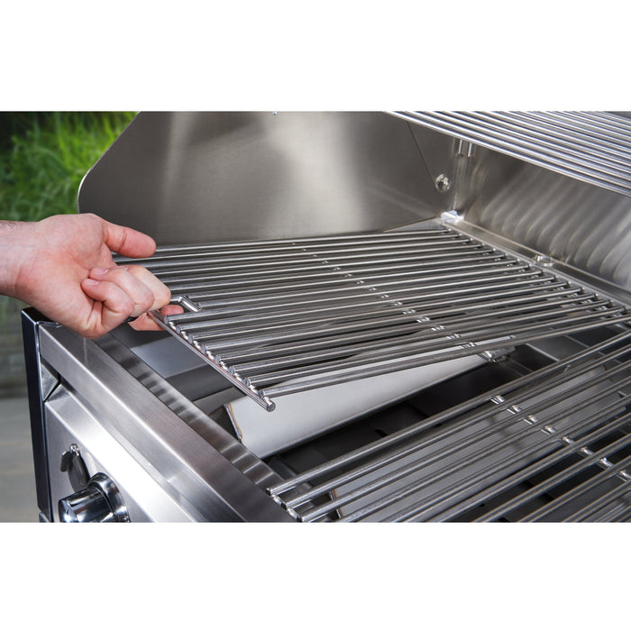 Crown Verity CV-MCB-60RGP-LP 60" Mobile BBQ Grill with 30" Roll Dome and Griddle Package - Liquid Propane