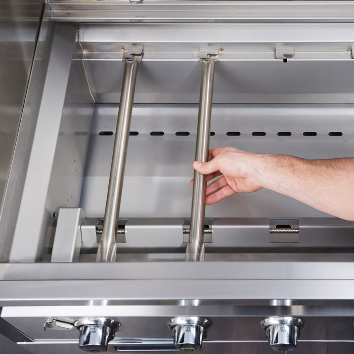 Crown Verity CV-CCB-60WGP 60" Club Series BBQ Grill with Wind Guard Package - Liquid Propane