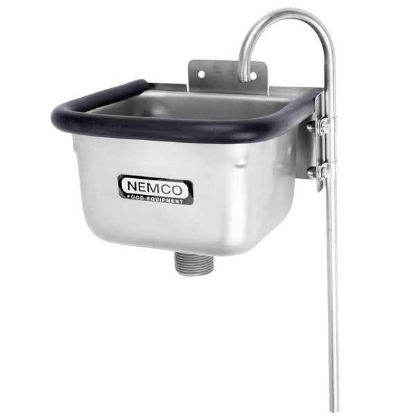 Nemco 77316-7A 7" Stainless Steel Ice Cream Dipper Well and Faucet Set