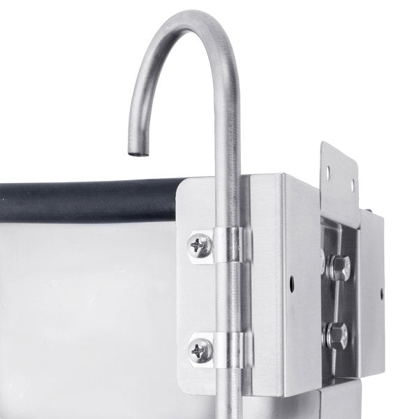 Nemco 77316-7A 7" Stainless Steel Ice Cream Dipper Well and Faucet Set