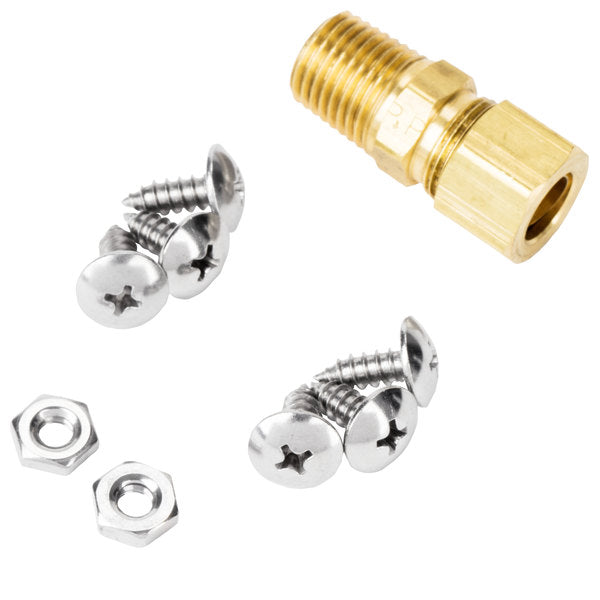 Nemco 77316-7A 7" Stainless Steel Ice Cream Dipper Well and Faucet Set