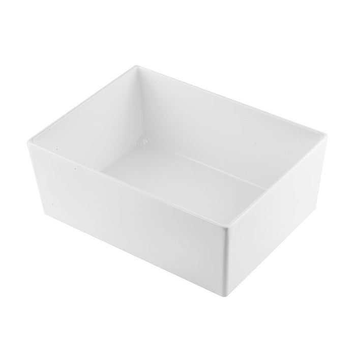 Tablecraft CW5006W 8 Qt. Half Size Cast Aluminium Food Pan - White