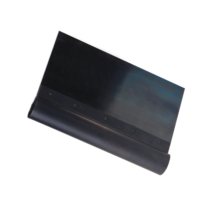 Nella 5.13" Rectangular Blue Steel Dough Scraper