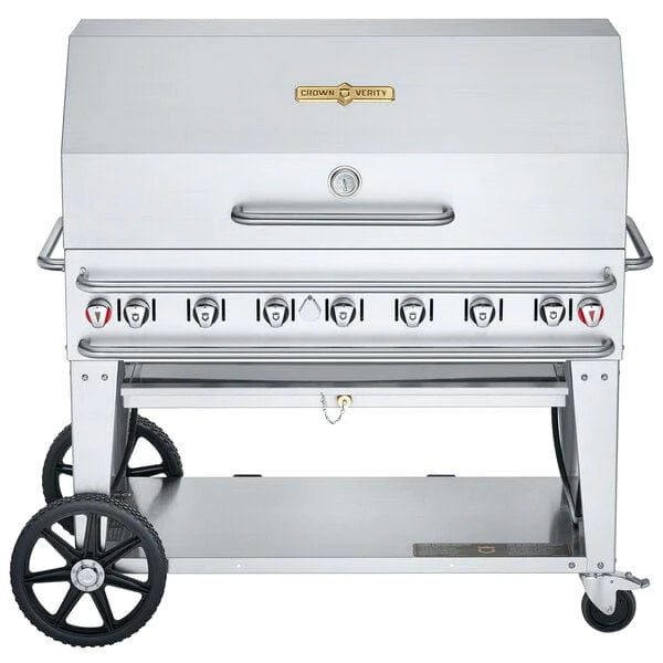 Crown Verity CV-RCB-48RDP 48" Rental Grill with Dome Package - Liquid Propane