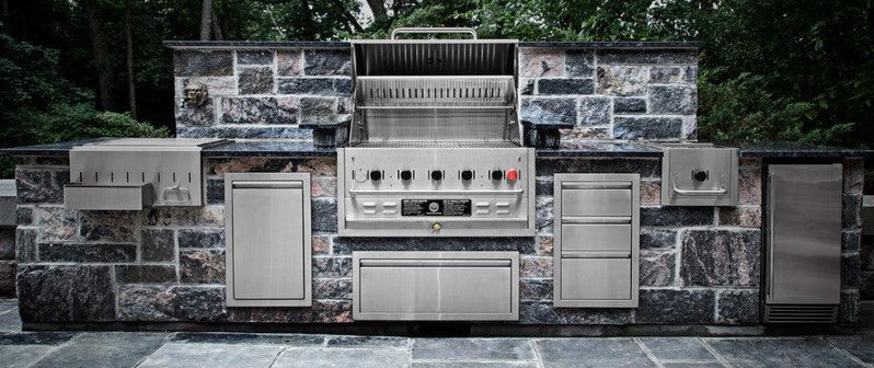 Crown Verity IBI482RDNG-GO 48" Infinite Series Built-In Grill Dual Dome - Natural Gas