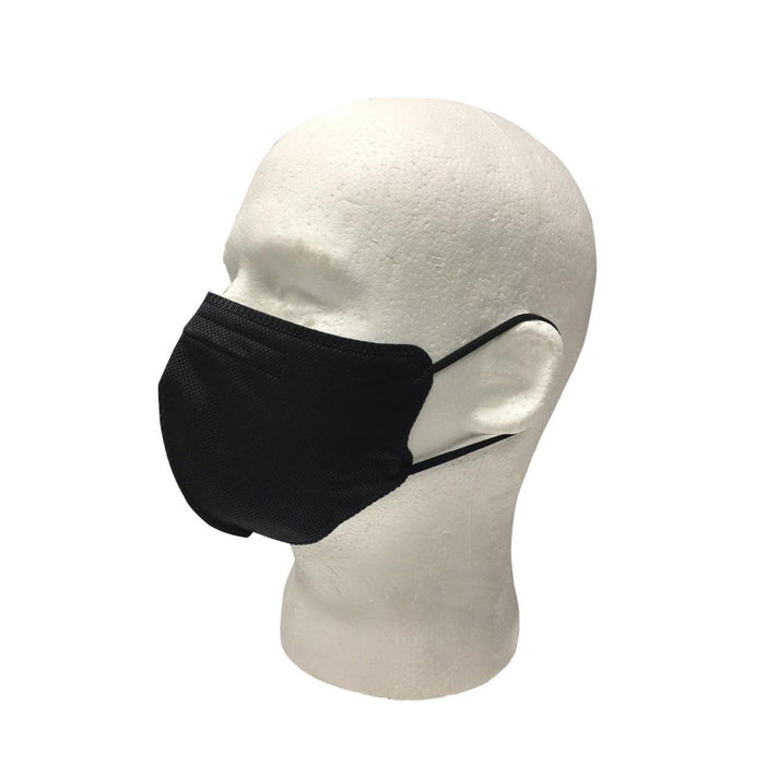 PM2.5 5 Layers Filter Protective Anti-Pollution Face Mask - Black - 5/Pack