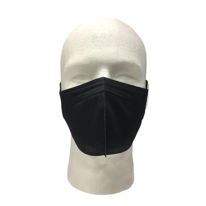 PM2.5 5 Layers Filter Protective Anti-Pollution Face Mask - Black - 5/Pack