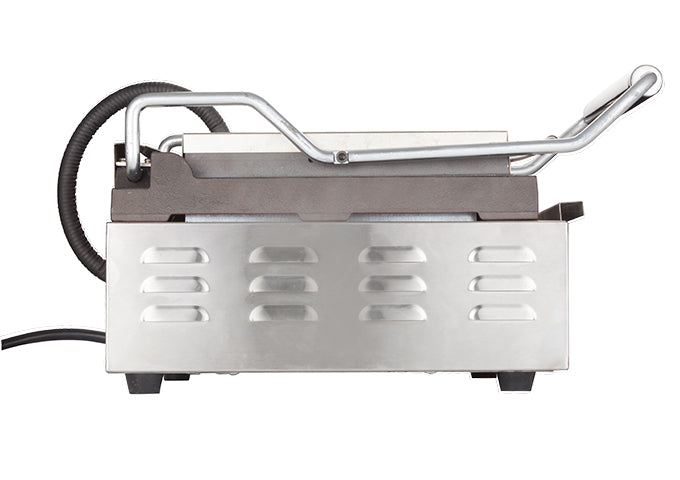 Winco EPG-1C 14" x 12" Ribbed Panini Grill - 120V