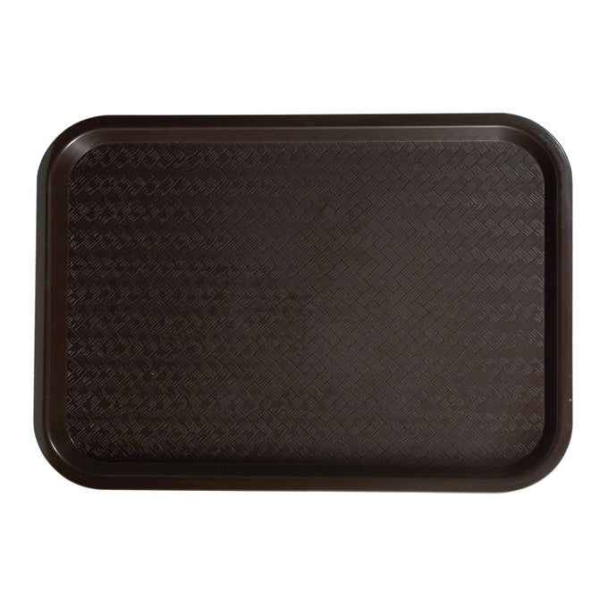 Winco FFT-1014B 10" x 14" Fast Food Tray - Brown
