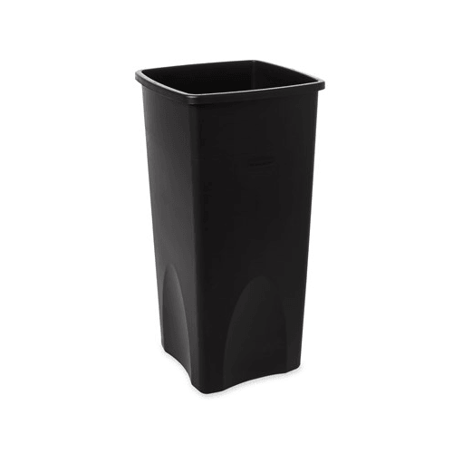 Rubbermaid FG356988BLA 23 Gallon Square Black Trash Can - Black