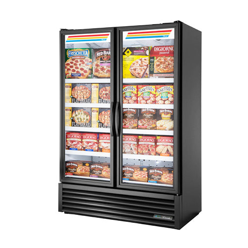 True FLM-54~TSL01 54" Two Section Glass Door Refrigerated Merchandiser