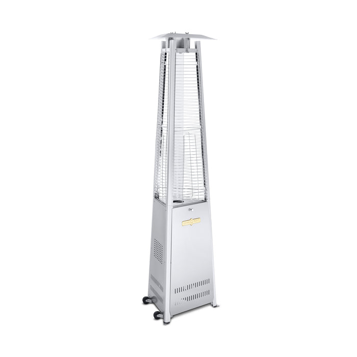 Crown Verity CV-2660-SS Stainless Steel Portable Propane Outdoor Tower Patio Heater with Reflector