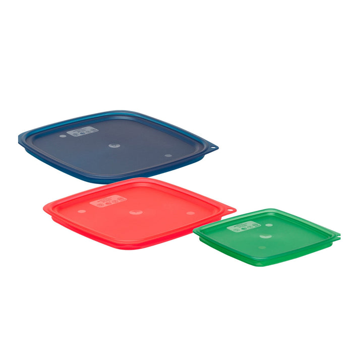 Cambro SFC12FPPP267 Camsquares FreshPro Translucent Easy Seal Covers for 12, 18, and 22 Qt. Containers - Blue