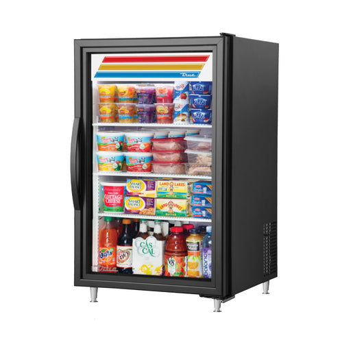 TRUE GDM-07-HC~TSL01 BLK GLASS DOOR MERCHANDISER