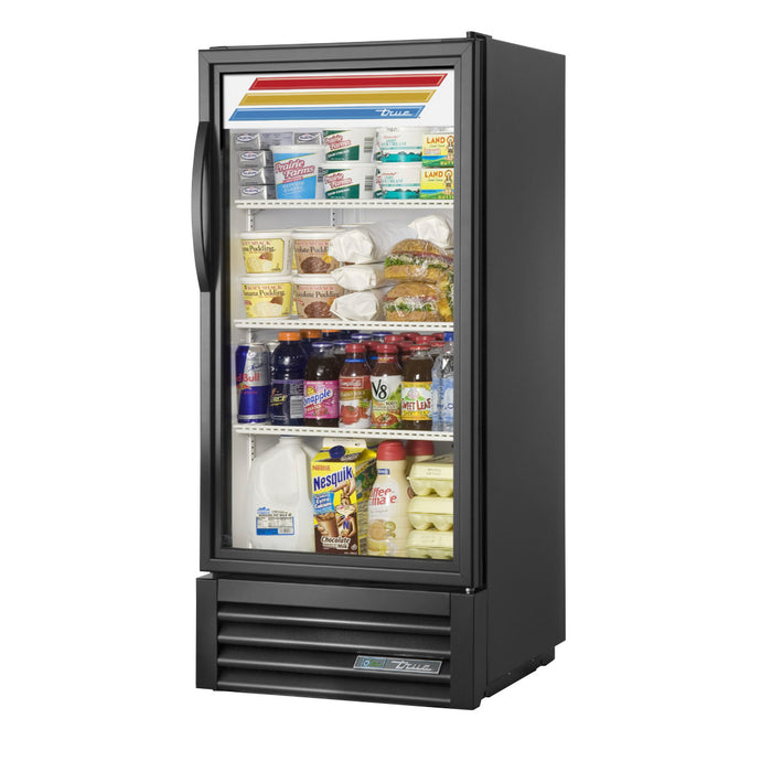 True GDM-10-HC~TSL01 25" Black Glass Door Refrigerated Merchandiser