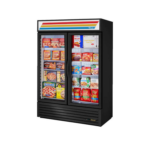 TRUE GDM-49F-HC~TSL01 BLK 1 DOOR MERCHANDISER FREEZER