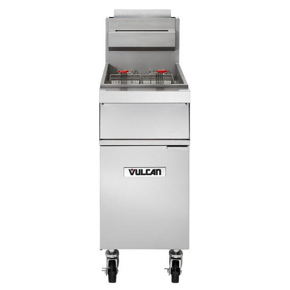 Vulcan 1GR35M 35-40 Lb. Liquid Propane Floor Fryer - 90,000 BTU