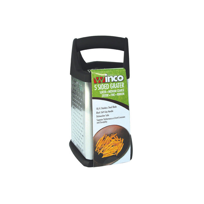 Winco GT-401 5-Sided Ergonomic Box Grater