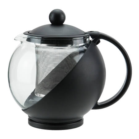 Winco 25 OZ Glass Teapot With Infuser Basket - GTP-25