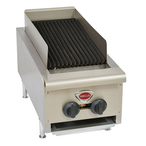 WELLS HDCB-1230G NATURAL GAS 14" RADIANT CHARBROILER WITH CAST IRON GRATES - 40,000 BTU
