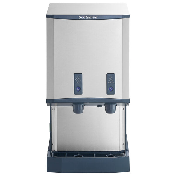 Scotsman HID540AB-1 21" Meridian Push-Button Air Cooled Countertop Nugget Ice Machine and Water Dispenser - 500 Lbs.