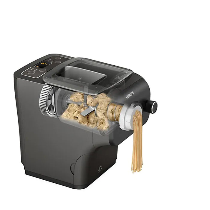 Philips Smart Pasta Maker Plus with Integrated Scale, HR2382/16, Black  [Video]