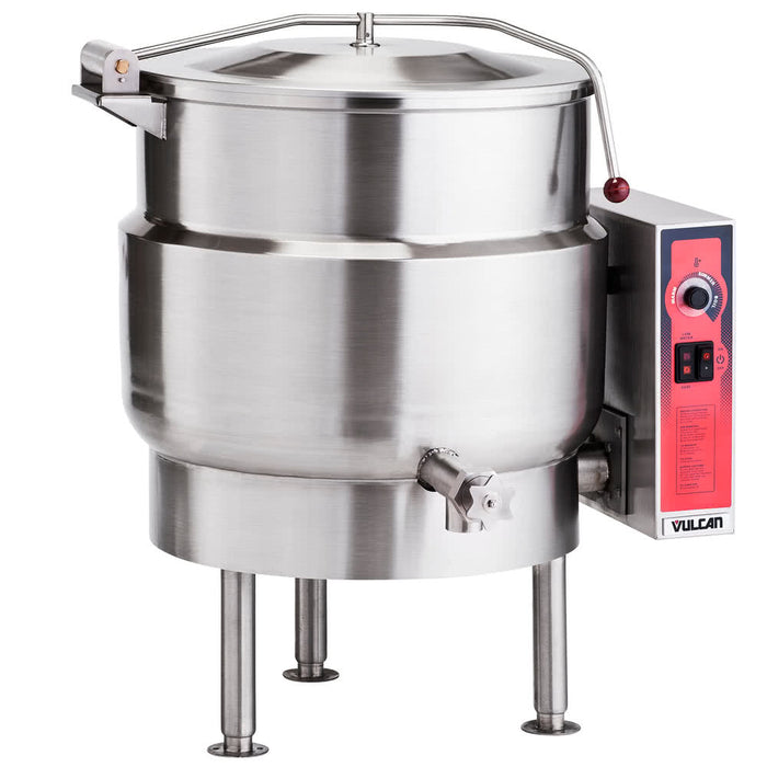 VULCAN K60EL 60 GALLON STATIONARY 2/3 STEAM JACKETED ELECTRIC KETTLE - 208V, 3 PHASE