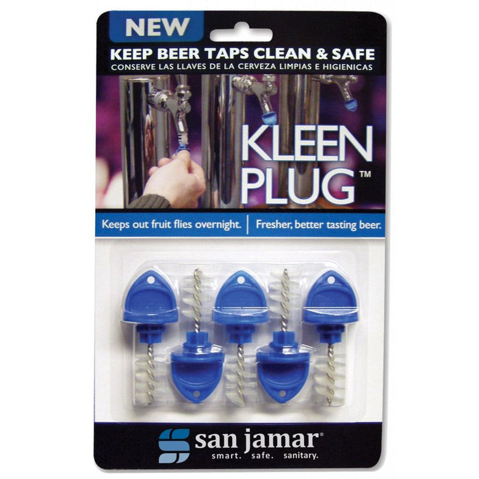 San Jamar KLP200 Kleen Plug 2.25" Beer Tap Plug - 5/Pack