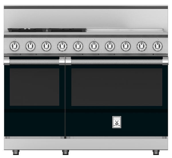 Hestan KRG484GD-NG 48" Natural Gas 4-Burner Range With 24" Griddle - 175,000 BTU