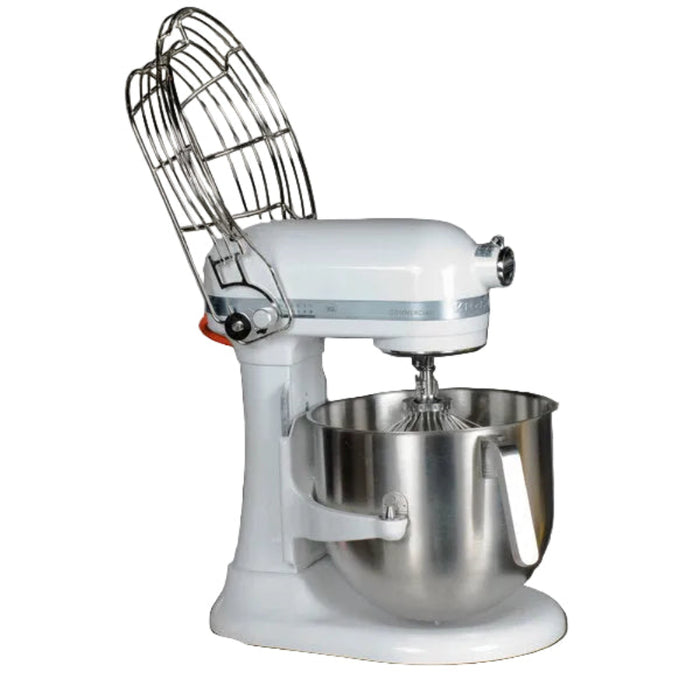 KitchenAid White 8 Qt. Commercial Countertop Mixer - KSMC895WH