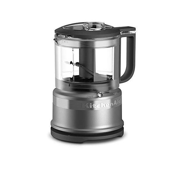 KitchenAid KFC3516CU 3.5-Cup Mini Food Processor with Compact and Lightweight Design - Contour Silver