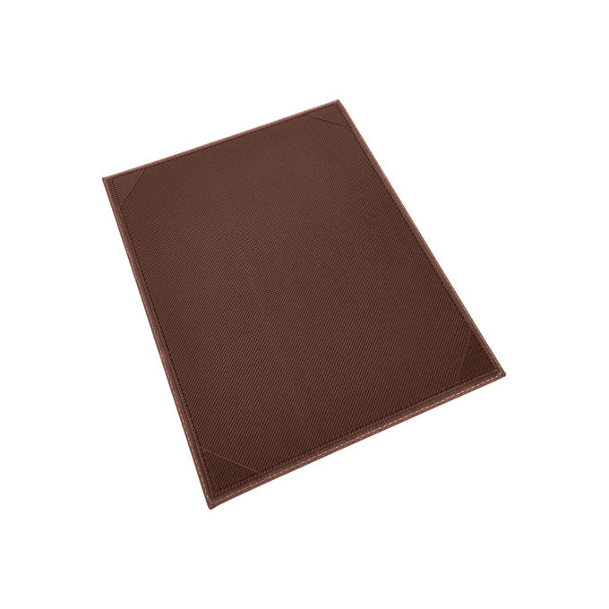 Winco LMS-811BN 8.5" x 11" Single-View Menu Cover - Brown