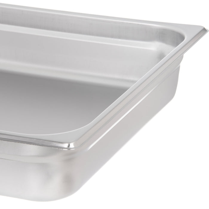 Carlisle 2.5" Deep DuraPan 2/3 Size Light Gauge Stainless Steel Steam Table Pan - MA607232