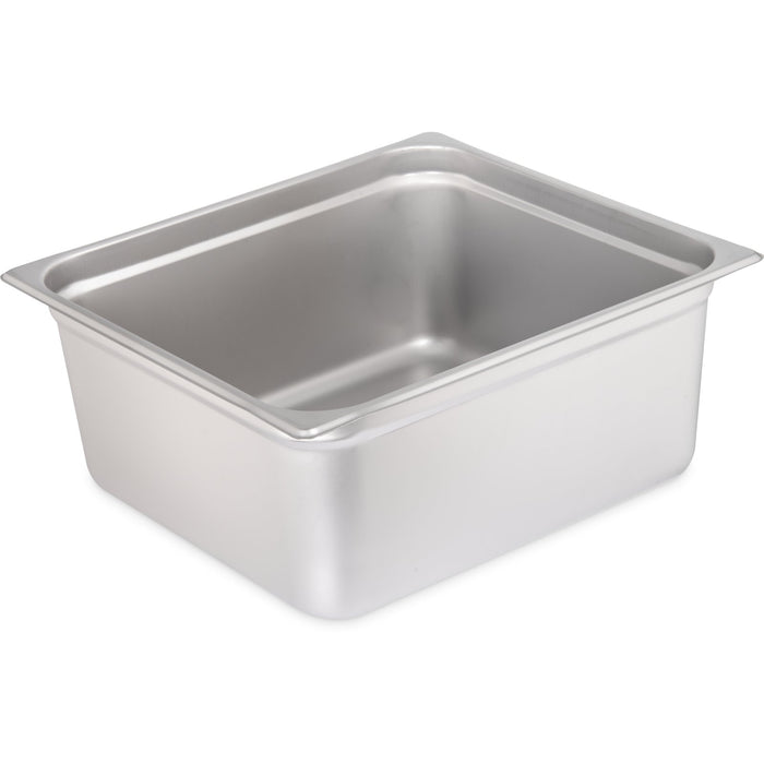 Carlisle 6" Deep DuraPan 2/3 Size Light Gauge Stainless Steel Steam Table Pan - MA607236