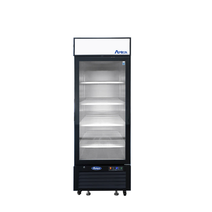 Atosa MCF8722 27" Bottom Mount Glass Door Refrigerated Merchandiser - 19.39 Cu. Ft.