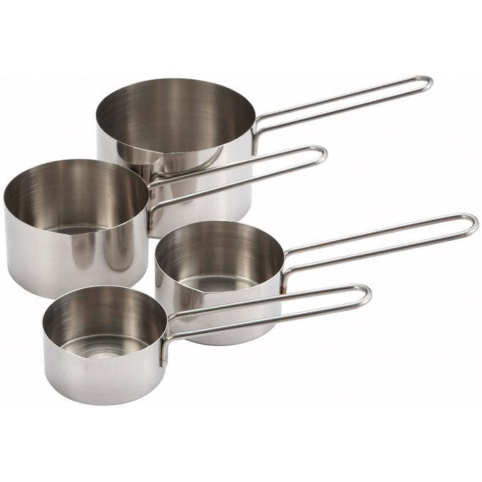 Nella Measuring Cup Set, 4pcs, Wire Handle, Stainless Steel - WNMCP-4P