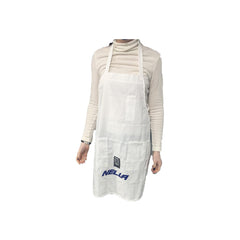 Nella 3 Pocket 31" x 26" Bib White Apron - PUCDI8102WHNEL