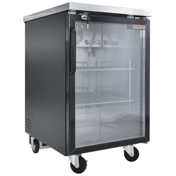 New Air NBB-23-SG 23" Glass 1-Door Back Bar Refrigerator