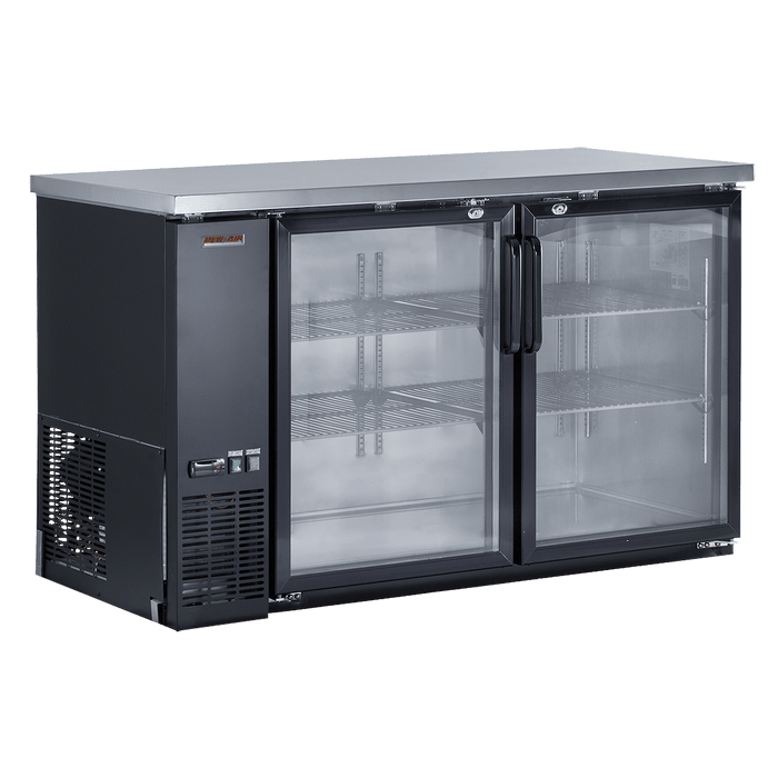 New Air NBB-60-SG 59" Glass 2-Door Back Bar Refrigerator
