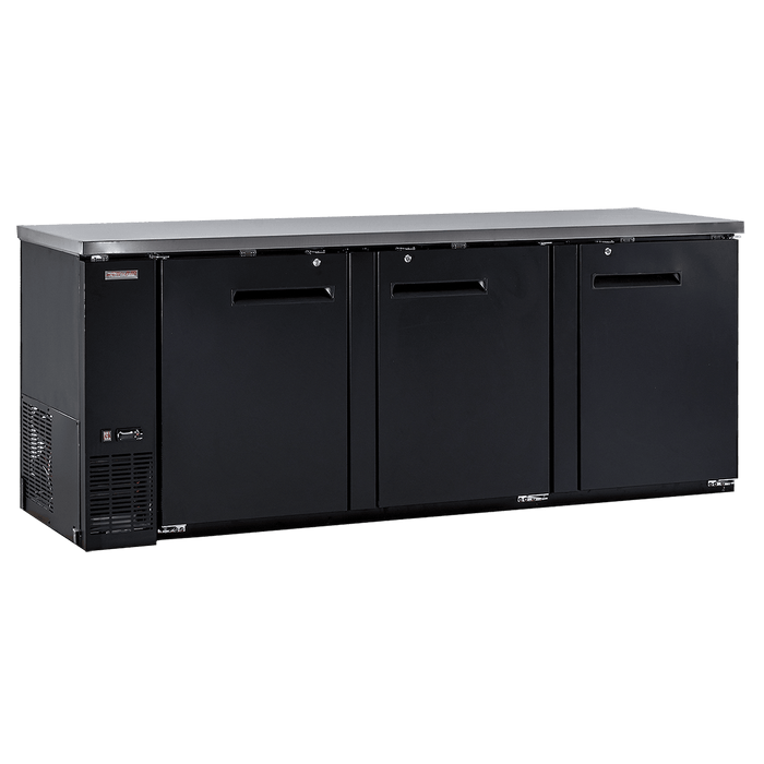 New Air NBB-90-SB 90" Solid 3-Door Back Bar Refrigerator