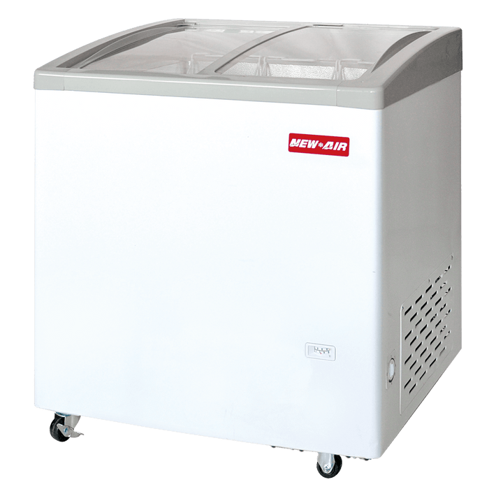 New Air 32" Ice Cream Freezer with Glass Top 6.7 Cu. Ft - NIF-32-CG