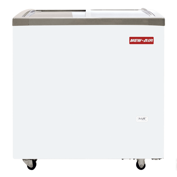 New Air 32" Ice Cream Freezer with Glass Top 6.7 Cu. Ft - NIF-32-CG