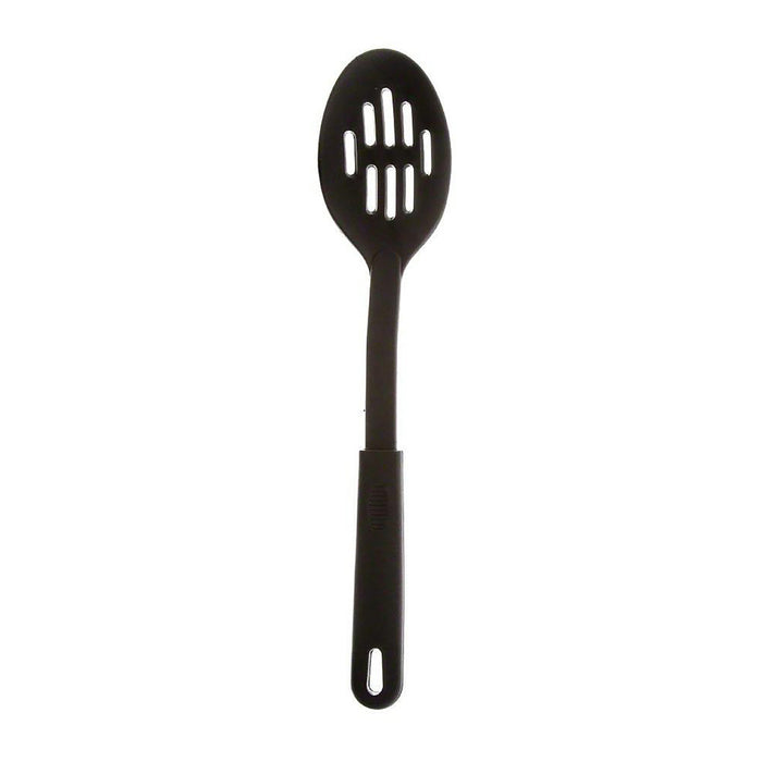 Update International NKU-02 12" Black Nylon Slotted Basting Spoon